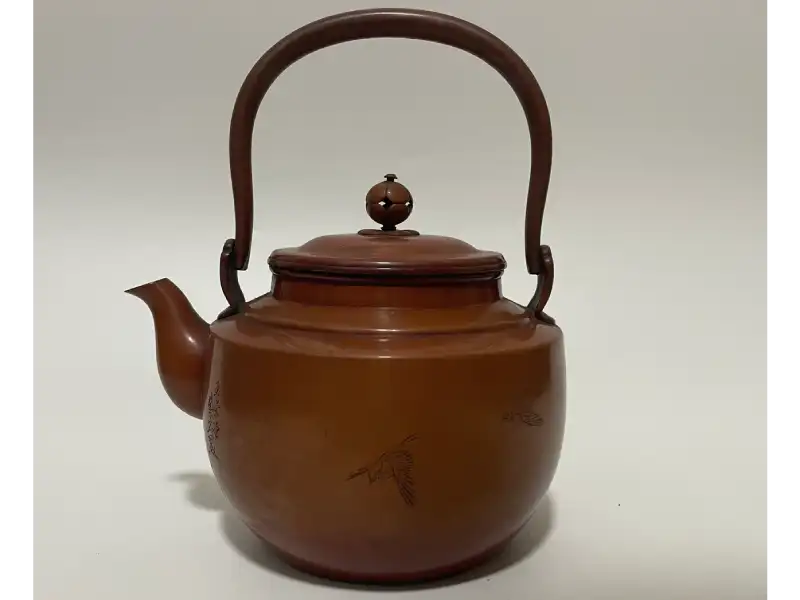 鎚起の銅やかん（湯沸）
